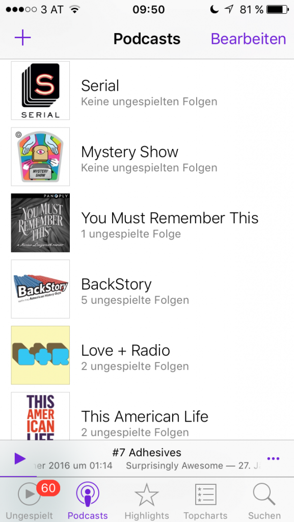 Meine Podcast Playlist